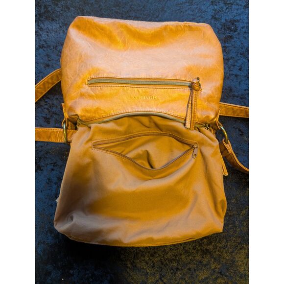 Stone & Co Mid-Size Buttery Cognac Color Crossbody Shoulder Bag VGUC - Picture 3 of 5